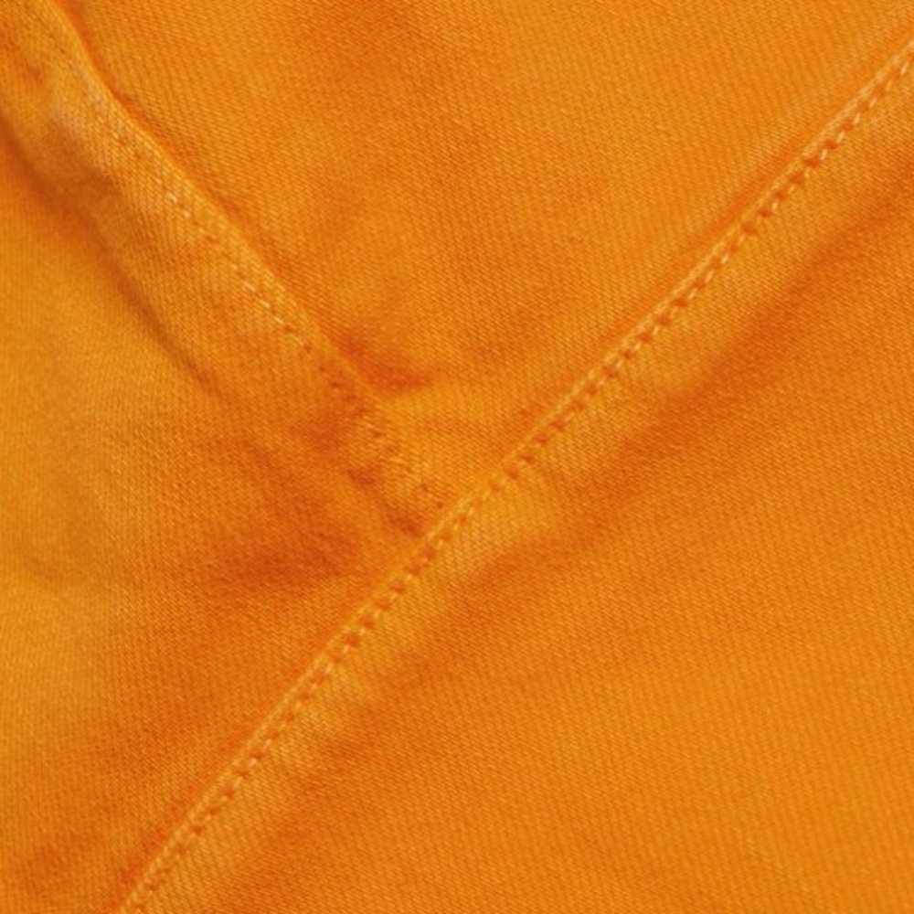 ALICE + OLIVIA Carli Denim Crop Top in Tangerine Size 6 - Picture 13 of 16